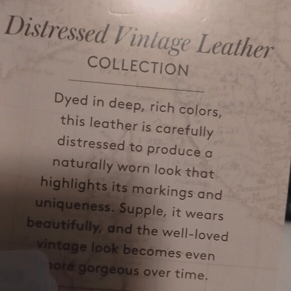 Violetti Tote Vintage Distressed Leather - Picture 5 of 6